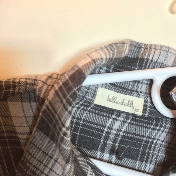 Bella Dahl High Low Flannel Plaid Dress - Picture 3 of 5